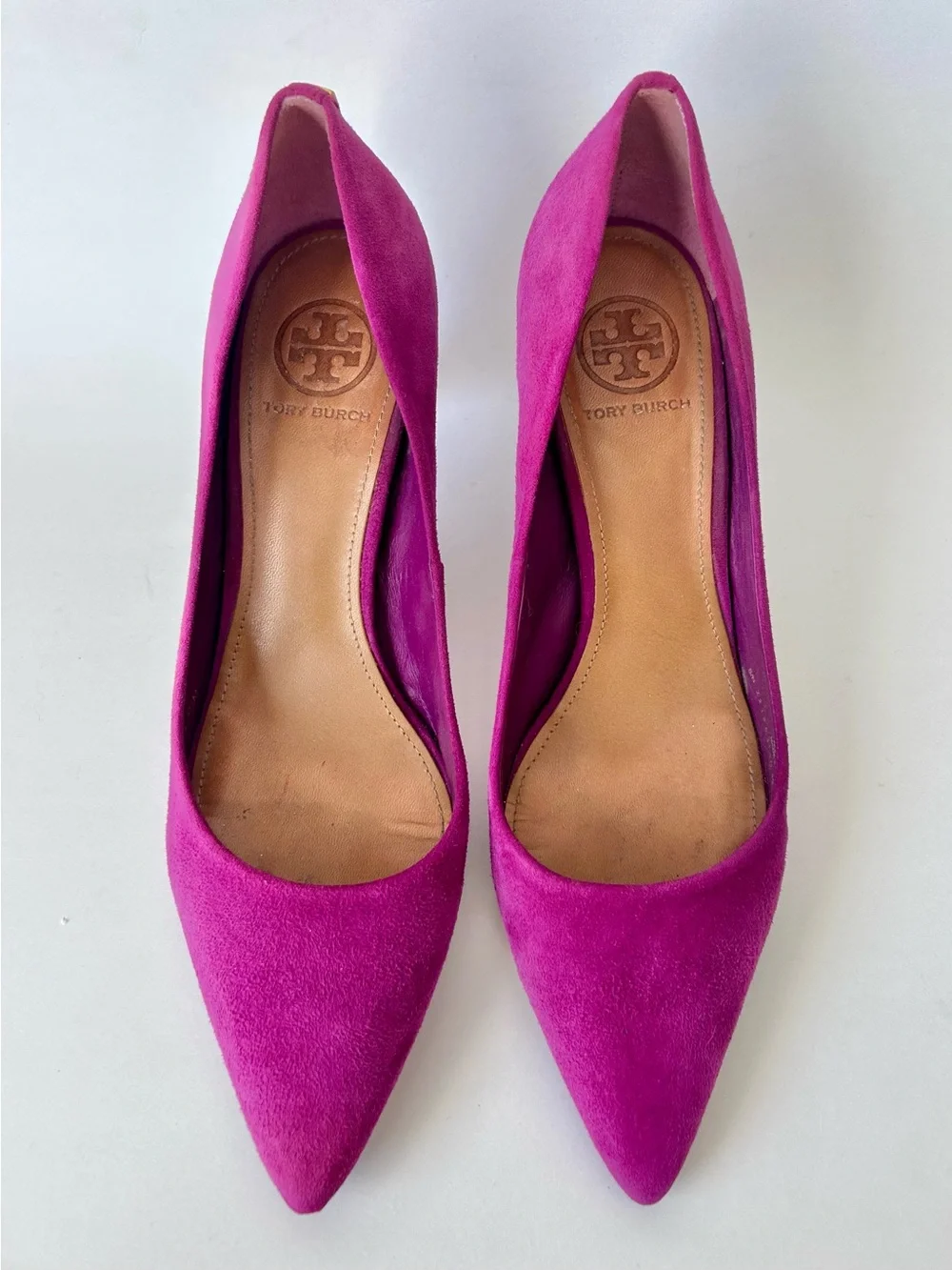 Tory Burch Purple Suede High Heel Pumps Size 8.5